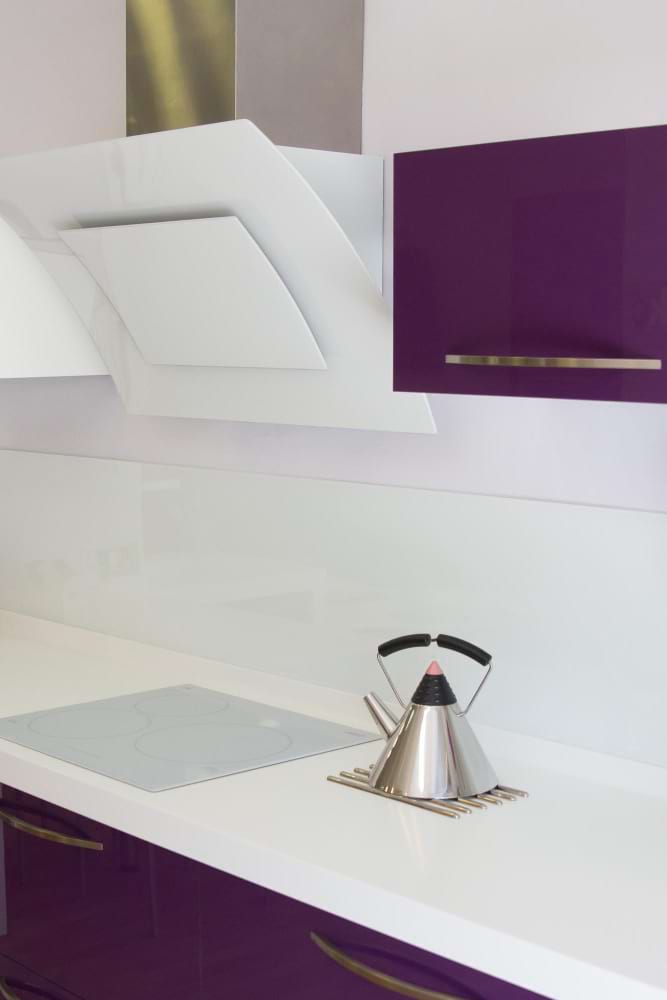 Architectural kitchen stone island light marble